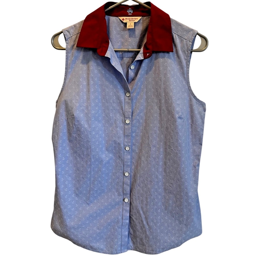 brooks brothers womens sleeveless blouse
